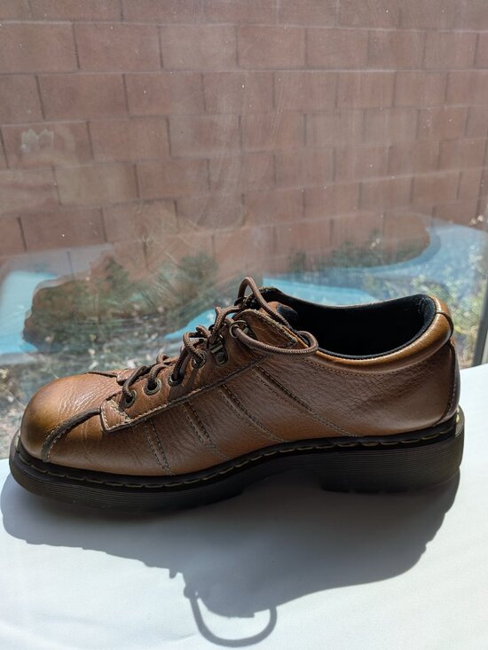 Lightly Used Dr. Martens 11306 Brown Lace-Up Oxfords Mens US 12 main image 4